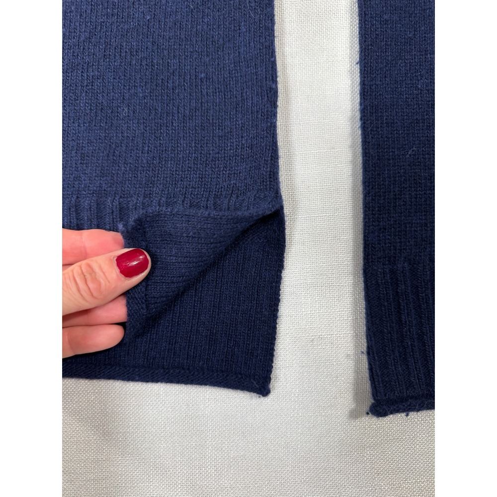 Jenni‎ Kayne Navy Blue Wool Cashmere Blend Crewneck Sweater XS - Picture 7 of 9